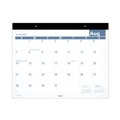 Notebooks & Pads | AT-A-GLANCE SKLPAY32 12 Month (July to June): 2024 to 2025 21.75 in. x 17 in. Academic Large Print Desk Pad - White/Blue Sheets image number 0