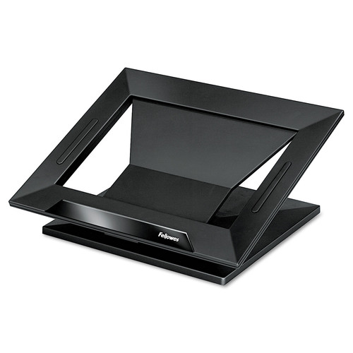 Back to School Sale | Fellowes Mfg Co. 8038401 Designer Suites 13.19 in. x 11.19 in. x 4 in. Laptop Riser Supports up to 25 lbs. - Black Pearl image number 0