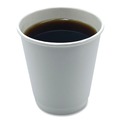 Cups and Lids | Boardwalk BWKDW10HCUP 10 oz. Double-Walled Paper Hot Cups - White (500/Carton) image number 4