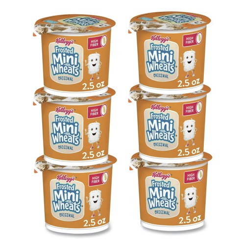 Snacks | Kellogg's KEE42798 Single-Serve Frosted Mini Wheats Breakfast Cereal (6/Box) image number 0