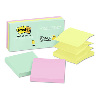 | 3M R330-AP 3 in. x 3 in. Original Pop-up Refill - Beachside Cafe Collection Colors (6/Pack)