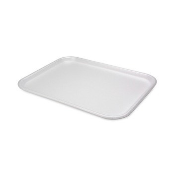 Pactiv Corp. 0TF112160000 16.25 in. x 12.63 in. x 0.63 in. #1216 Supermarket Tray - White (100/Carton)