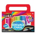 Arts & Crafts Supplies | Cra-Z-Art 10880 12.63 in. Washable Triangle-Shaped Sidewalk Chalk - Assorted Bright Colors (48/Pack) image number 0