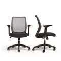 Office Chairs | Alera ALEWX42BME17 17.09 in. to 20.83 in. Seat Height Supports Up to 275 lbs. Wessex Ergonomic Fabric Mesh Swivel Task Chair - Black image number 6