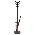 Wall Racks & Hooks | Alba PMBRION 13.75w x 13.75d x 66.25h Brio Coat Stand - Black image number 1