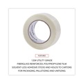Tapes | Universal UNV30048 3 in. Core 48 mm. x 54.8 m. #120 Utility Grade Filament Tape - Clear (1-Roll) image number 3