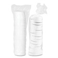 Food Trays, Containers, and Lids | SOLO KHSB8A-2050 8 oz Flexstyle Double Poly Paper Food Combo Packs - White (250/Carton) image number 2