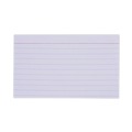Flash Cards | Universal UNV47210EE Ruled 3 in. x 5 in. Index Cards - White (100/Pack) image number 0
