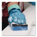 Sponges & Scrubbers | O-Cedar 148377 2.63 in. x 4.25 in. x 1 in. Scrunge Heavy-Duty Sponge - Black/Blue (8 Packs/Carton) image number 5