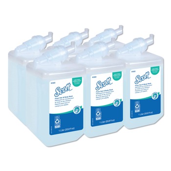Scott KCC 91553 1000 ml Pro Foam Hair and Body Wash Refill - Floral (6/Carton)