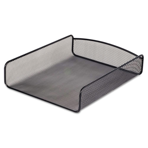 Office Filing Cabinets & Shelves | Safco 3272BL 9.25 in. x 11.75 in. x 2.5 in. 1 Section Letter Size Files Onyx Desk Tray - Black image number 0