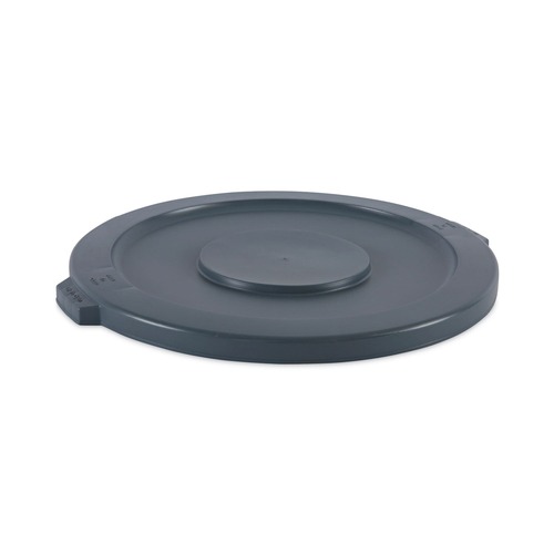 Just Launched | Boardwalk 1868182 Plastic Round Flat-Top Lid for 32 gal. Waste Receptacles - Gray image number 0