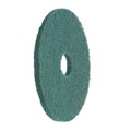Labor Day Sale | Boardwalk BWK4013GRE 13 in. Diameter Heavy-Duty Scrubbing Floor Pads - Green (5/Carton) image number 3