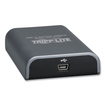 Tripp Lite U244-001-R 4 in. 128 MB SDRAM USB 2.0 to DVI/VGA External Multi-Monitor Video Card - Black