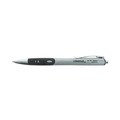 Pens | Universal 39724 0.7 mm. Medium Comfort Grip Retractable Gel Pen - Black Ink, Gray/Black/Silver Barrel (36/Pack) image number 3