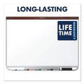 White Boards | Quartet P554MP2 Prestige 2 Duramax 48 in. x 36 in. Magnetic Porcelain Whiteboard - Mahogany image number 6