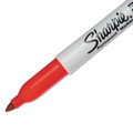 Permanent Markers | Sharpie 30002 Fine Bullet Tip Permanent Marker - Red (1-Dozen) image number 4