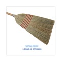  | Boardwalk BWK926CCT 55 in. Corn Fiber Bristles Parlor Broom - Natural (12/Carton) image number 3