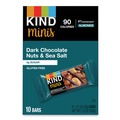 Snacks | KIND 27959 0.7 oz. Minis - Dark Chocolate Nuts/Sea Salt (10/Pack) image number 0