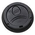  | Dixie D9542B 10 oz. - 20 oz. Cups Drink-Thru Plastic Lids - Black (1000/Carton) image number 0