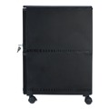 Office Filing Cabinets & Shelves | Storex 61312B01C 14.75 in. x 18.25 in. x 26 in. 2 Legal/Letter-Size File Drawers Mobile Filing Cabinet - Black image number 4