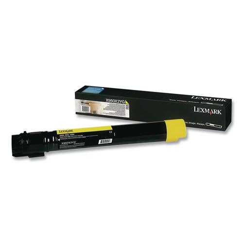 Ink & Toner | Lexmark X950X2YG X950X2YG 22,000 Page-Yield Extra High-Yield Toner - Yellow image number 0