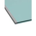 File Folders | Smead 18730 1 Divider Four SafeSHIELD Fasteners Legal Size Four-Section Pressboard Top Tab Classification Folders - Blue (10/Box) image number 2