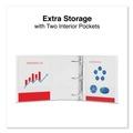 Binders | Universal UNV20994 4 in. Capacity 11 in. x 8.5 in. 3-Slant-Ring View Binder - White image number 10
