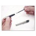 Back to School Sale | Zebra ZEB27111 F-301 Ballpoint Pen, Retractable, Fine 0.7 mm, Black Ink, Stainless Steel/Black Barrel image number 4