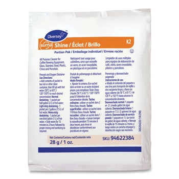 Diversey Care 94622384 Suma Shine Powder Portion Pak (100/Carton)