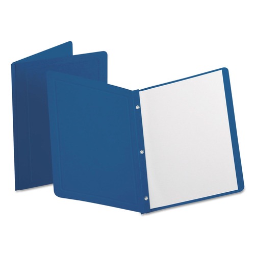 Report Covers & Pocket Folders | Oxford 52538EE 3 Fasteners Report Cover Panel and Border Cover - Dark Blue (25/Box) image number 0