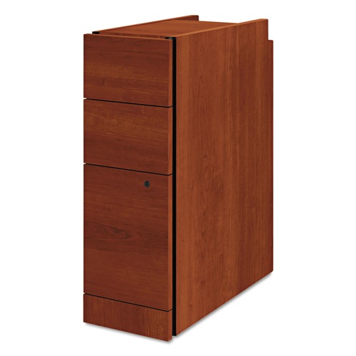 Office Filing Cabinets & Shelves | HON H105093.COGN 9.5 in. x 22.75 in. x 28 in. 3-Drawers: Box/Box/File Legal/Letter Narrow Pedestal - Cognac image number 0