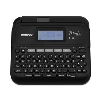 Brother P-Touch PTD460BT P-Touch 7.4 in. x 7 in. x 2.8 in. 30 mm/s Print Speed Business Expert Connected Label Maker with 1 Roll Sample Tape