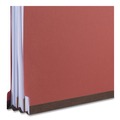 Back to School Sale | Universal UNV10315 Six-Section Pressboard End Tab Classification Folders - Letter, Red (10/Box) image number 2