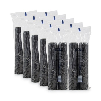 SOLO DSS2-0001 2.5 oz Polystyrene Plastic Portion Cups - Black (2500/Carton)