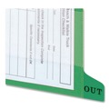 File Folders | Smead 61952 1/3-Cut End Tab Out 8.5 in. x 11 in. Colored Poly Out Guides with Pockets - Green (25/Box) image number 2
