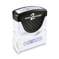 Stamps & Stamp Supplies | ACCUSTAMP2 035582 1.63 in. x 0.5 in. COMPLETED Pre-Inked Shutter Stamp - Blue image number 0