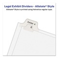 Back to School Sale | Avery 01703 11 x 8.5 Allstate Style Preprinted Legal Exhibit Side 51 to 75 Tab Index Dividers - White (25-Pieces/Set) image number 6