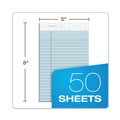 Notebooks & Pads | TOPS 63020 50-Sheet 5 in. x 8 in. Narrow Rule Prism plus Colored Writing Pads - Pastel Blue (12/Pack) image number 3