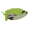 Safety & First Aid | Ergodyne 12476 Chill-Its 6615 One Size Fits Most High-Performance Bandana Doo Rag with Terry Cloth Sweatband - Lime image number 1