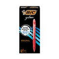 Pens | BIC RLC11 RED Medium 0.7 mm Gel-ocity Retractable Gel Pen - Red Ink, Translucent Red Barrel (1-Dozen) image number 0