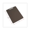 Clipboards | Universal UNV40311 Low-Profile Plastic Clipboard with 0.5 in. Clip Capacity for 8.5 x 11 Sheets - Translucent Black image number 2