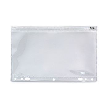 PRODUCTS | Angler's ANG52 8.5 in. x 11 in. 2- to 7-Hole Punched Zip-All Ring Binder Pocket - Clear