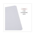 Dividers & Tabs | Universal UNV20818 11 in. x 8.5 in. 8-Tab Deluxe Write-On/Erasable Tab Index - White (1 Set) image number 3