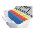File Folders | Storex 61511U01C 14.5 in. x 10.5 in. x 12 in. Portable Letter/Legal File Box with Organizer Lid - Clear/Silver image number 5