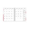 Notebooks & Pads | Brownline CB1200G.05 Essential Collection 8.88 x 7.13 Ruled Monthly Planner - Black/Pink Cover image number 1