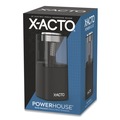 Pencil Sharpeners | X-ACTO 1799X 3 in. x 3 in. x 7 in. AC-Powered Powerhouse Office Electric Pencil Sharpener - Black/Silver/Smoke image number 0
