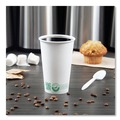 Cups and Lids | SOLO 316PLA-PLANET 16 oz Compostable Paper Hot Cups - White/Green (1000/Carton) image number 4