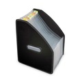 File Folders | C-Line 58810 10 in. Expansion 13 Sections 1/12-Cut Tabs Vertical Expanding File - Letter Size, Black image number 1