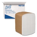 Paper Towels and Napkins | Scott 98730 12 in. x 17 in. 1-Ply Full-Fold Dispenser Napkins - White (6000/Carton) image number 0